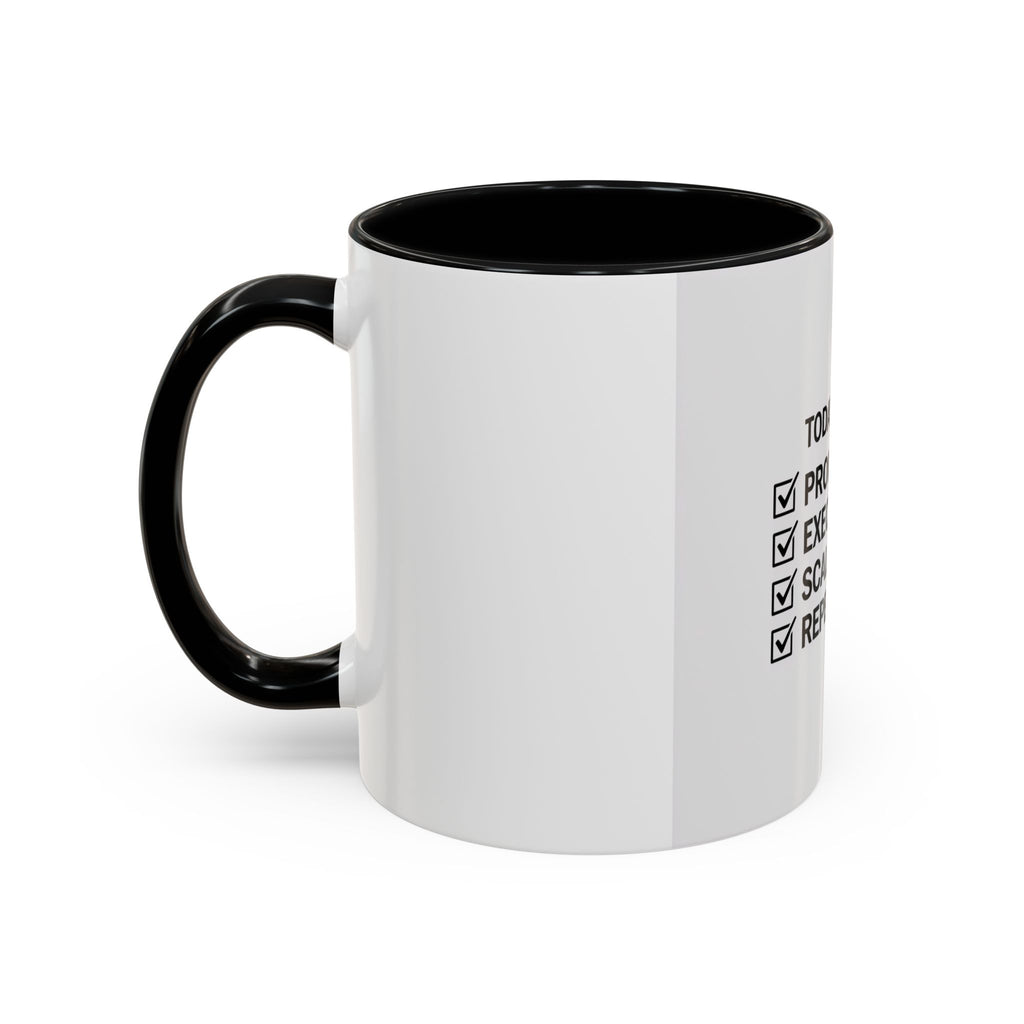 Motivational Coffee Mug — "Today's Agenda: Prompt. Execute. Scale. Repeat."