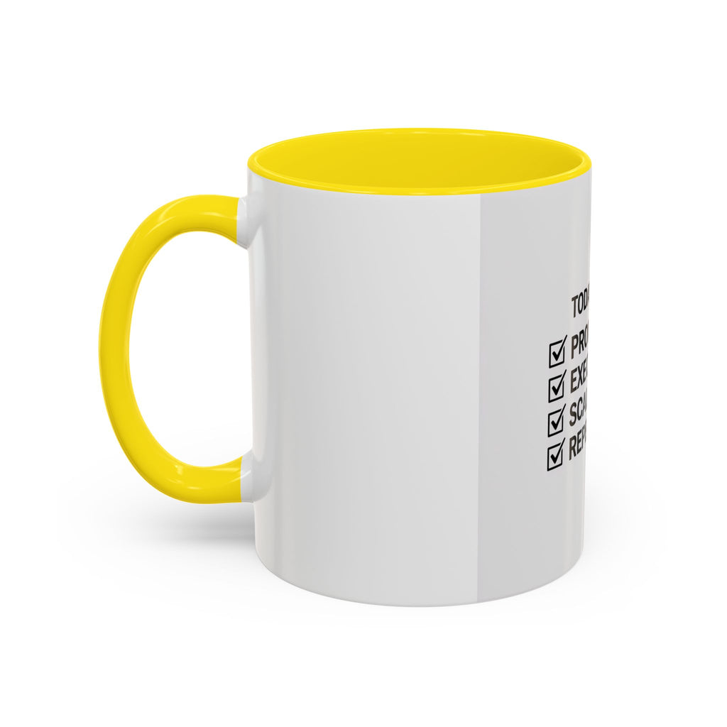 Motivational Coffee Mug — "Today's Agenda: Prompt. Execute. Scale. Repeat."