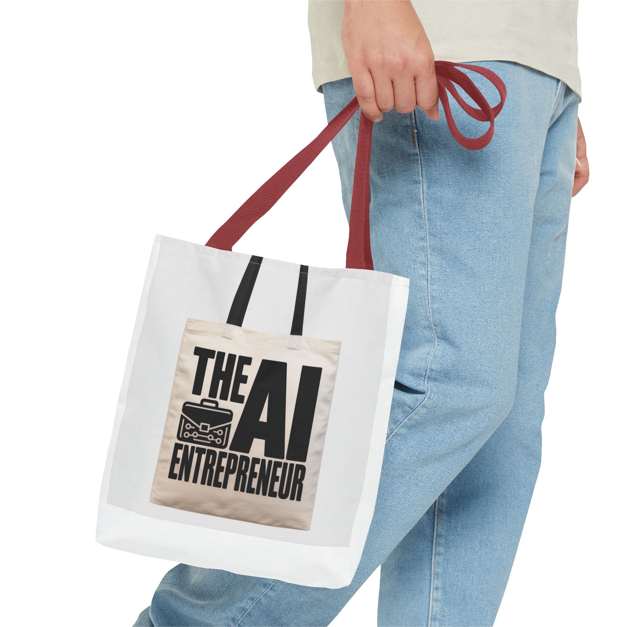 AI Entrepreneur Tote Bag — Bold Typography Canvas Tote for Tech Founders & Creators