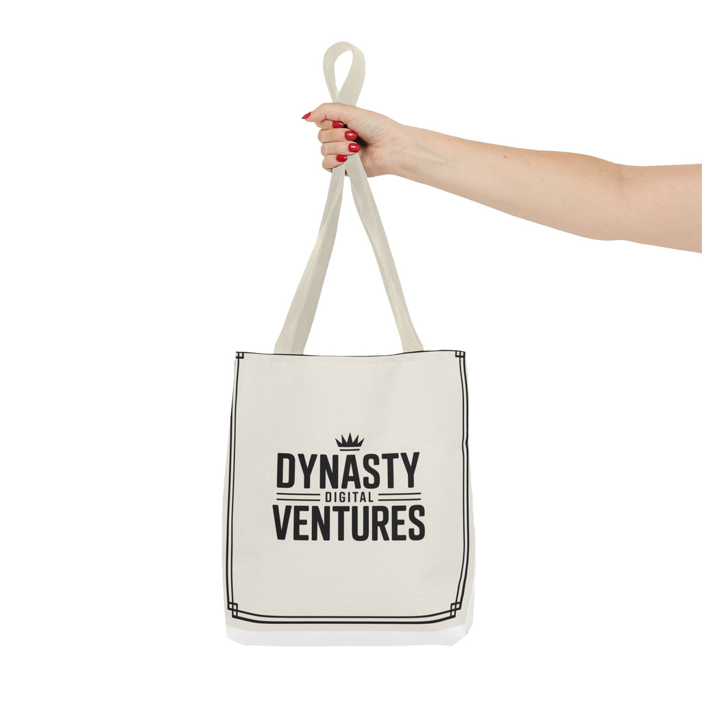 Canvas Tote Bag with 'Ventokes' Pocket Graphic — Minimalist Everyday Shopper