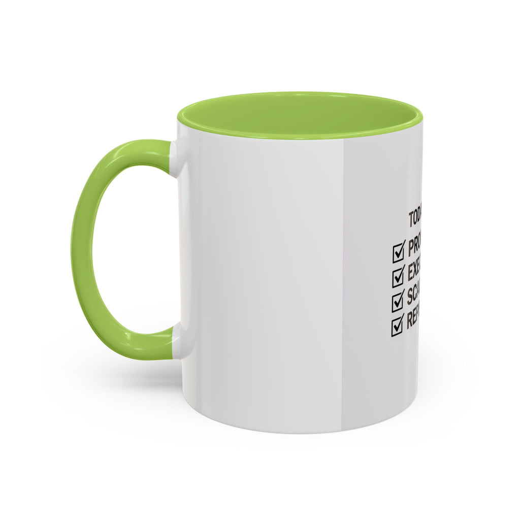 Motivational Coffee Mug — "Today's Agenda: Prompt. Execute. Scale. Repeat."