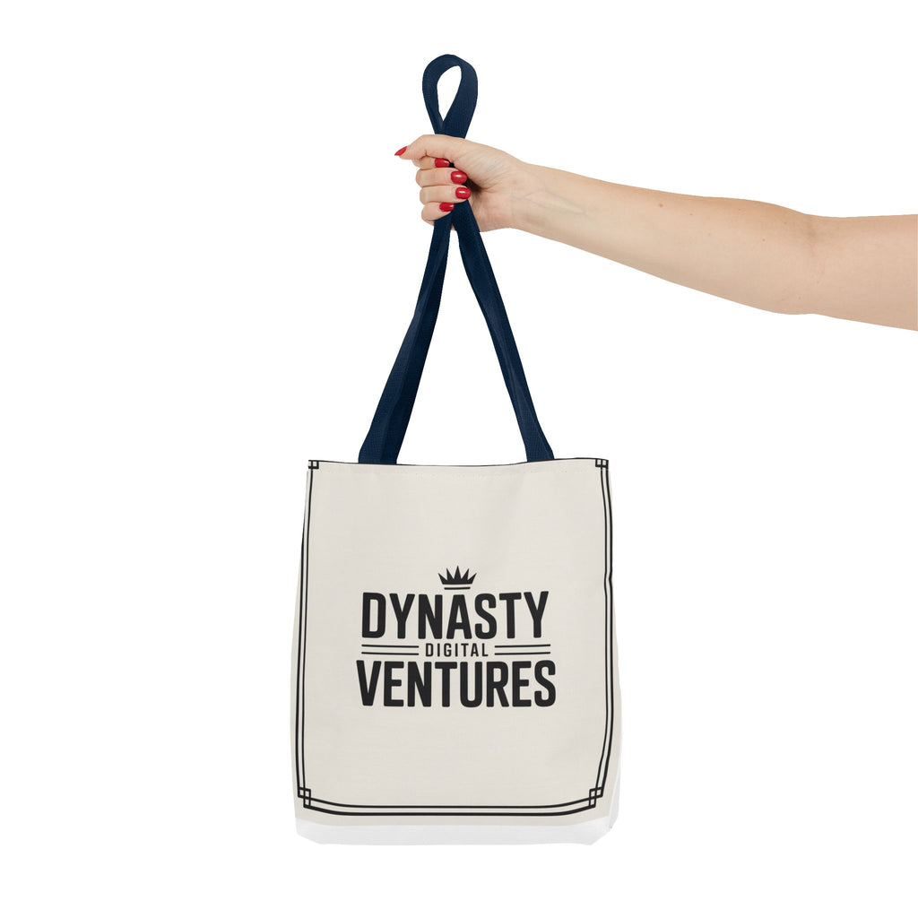 Canvas Tote Bag with 'Ventokes' Pocket Graphic — Minimalist Everyday Shopper