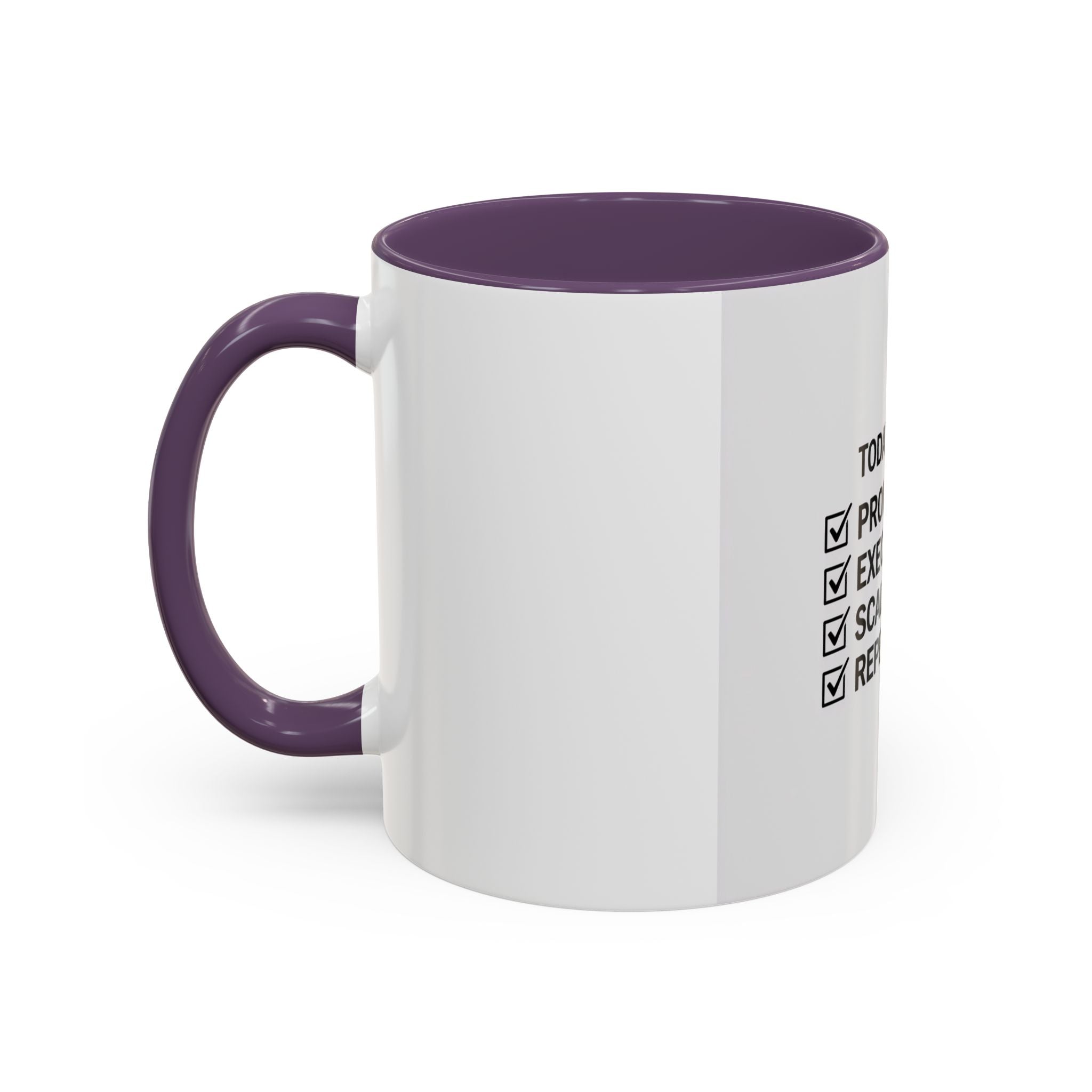 Motivational Coffee Mug — "Today's Agenda: Prompt. Execute. Scale. Repeat."