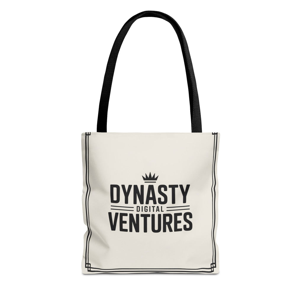 Canvas Tote Bag with 'Ventokes' Pocket Graphic — Minimalist Everyday Shopper