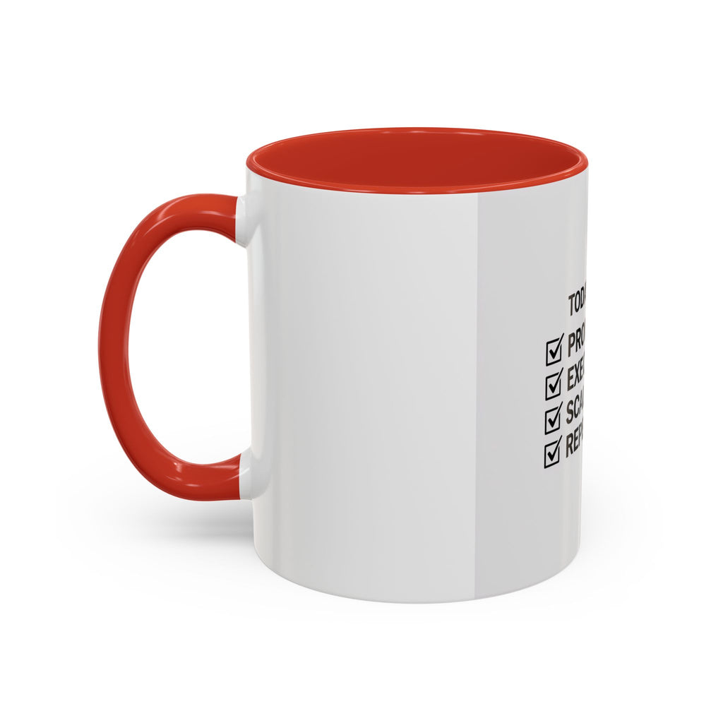 Motivational Coffee Mug — "Today's Agenda: Prompt. Execute. Scale. Repeat."