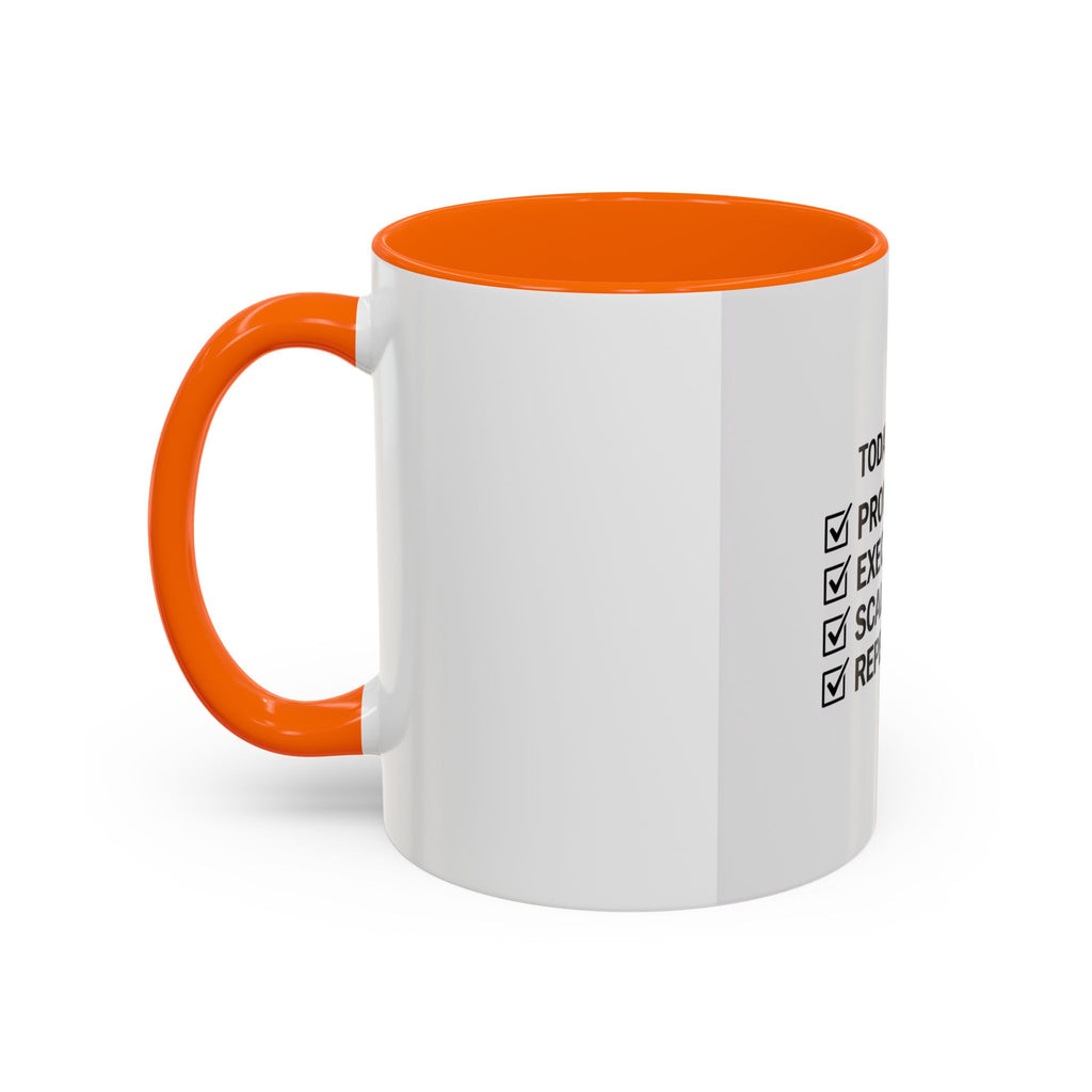 Motivational Coffee Mug — "Today's Agenda: Prompt. Execute. Scale. Repeat."