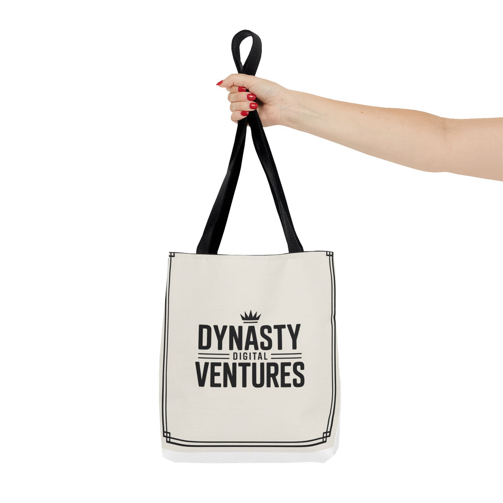 Canvas Tote Bag with 'Ventokes' Pocket Graphic — Minimalist Everyday Shopper