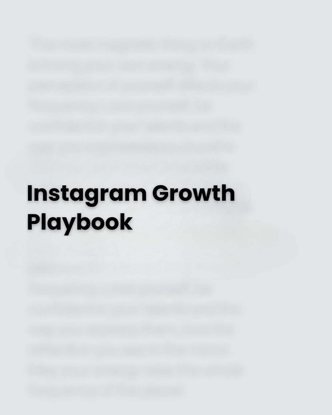 Instagram Growth Playbook