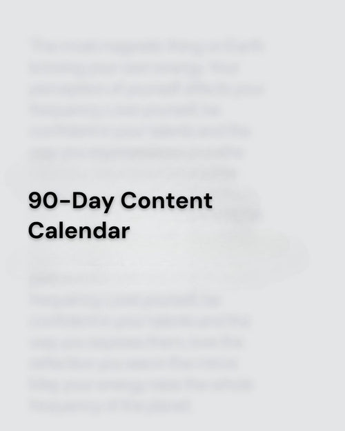 90-Day Content Calendar