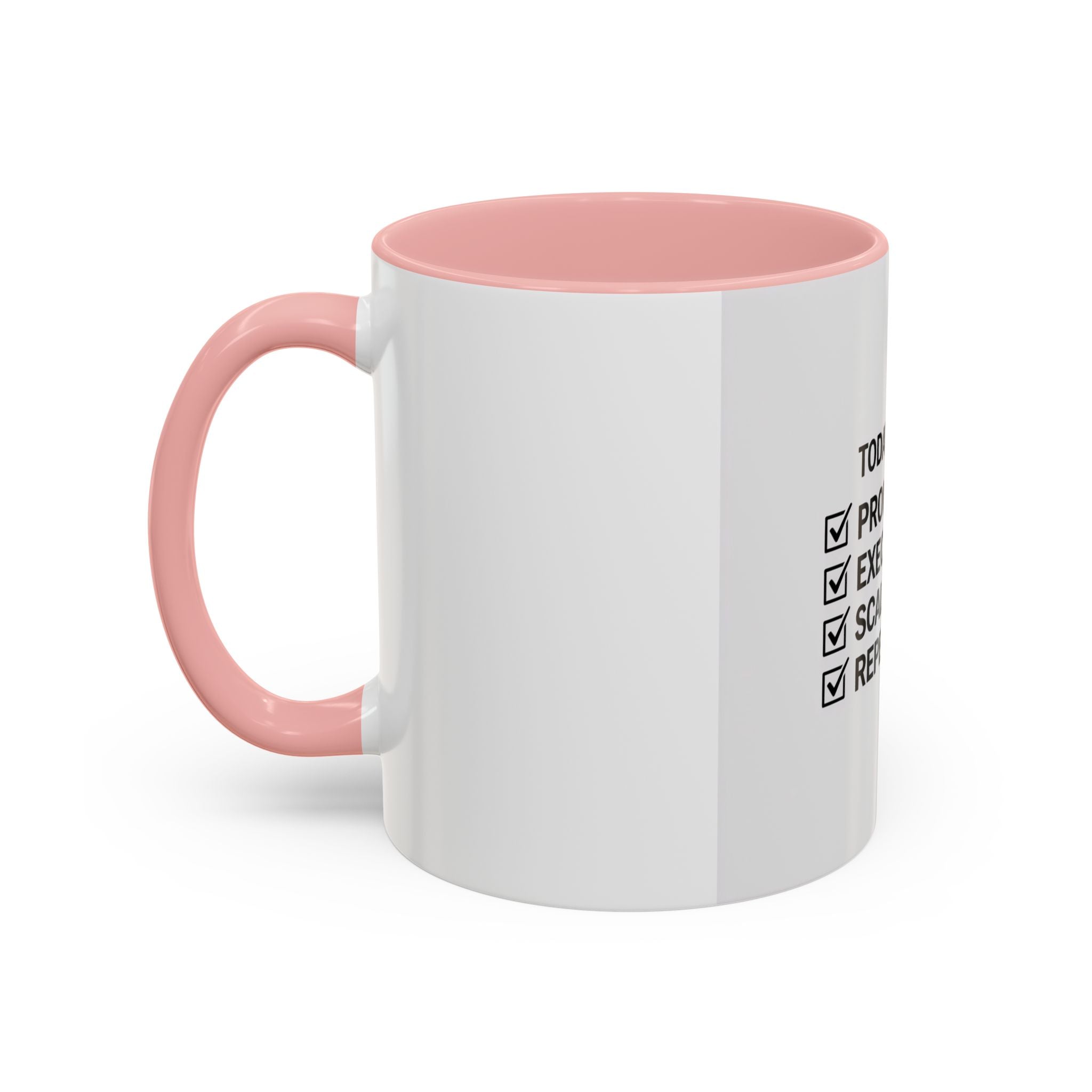 Motivational Coffee Mug — "Today's Agenda: Prompt. Execute. Scale. Repeat."
