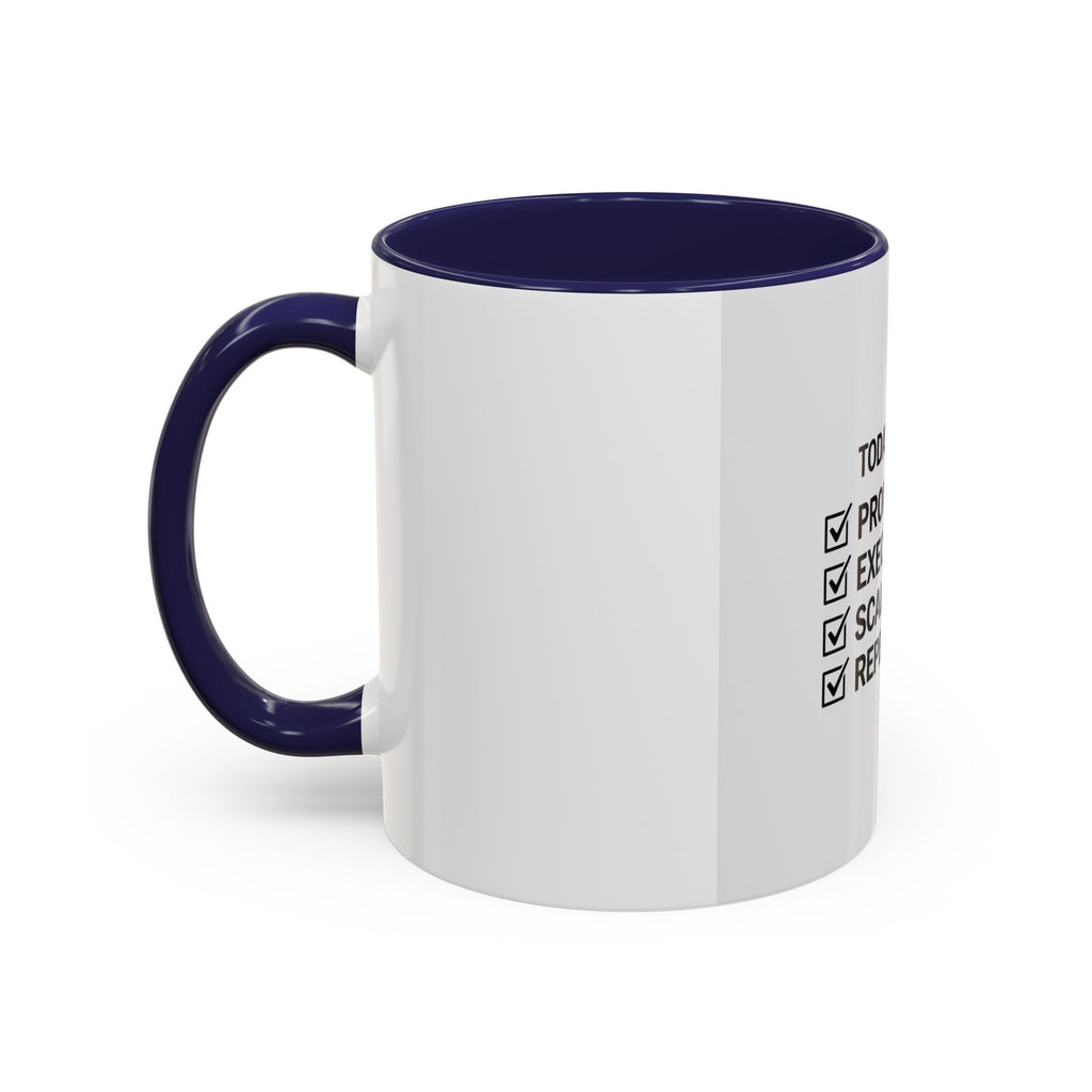 Motivational Coffee Mug — "Today's Agenda: Prompt. Execute. Scale. Repeat."