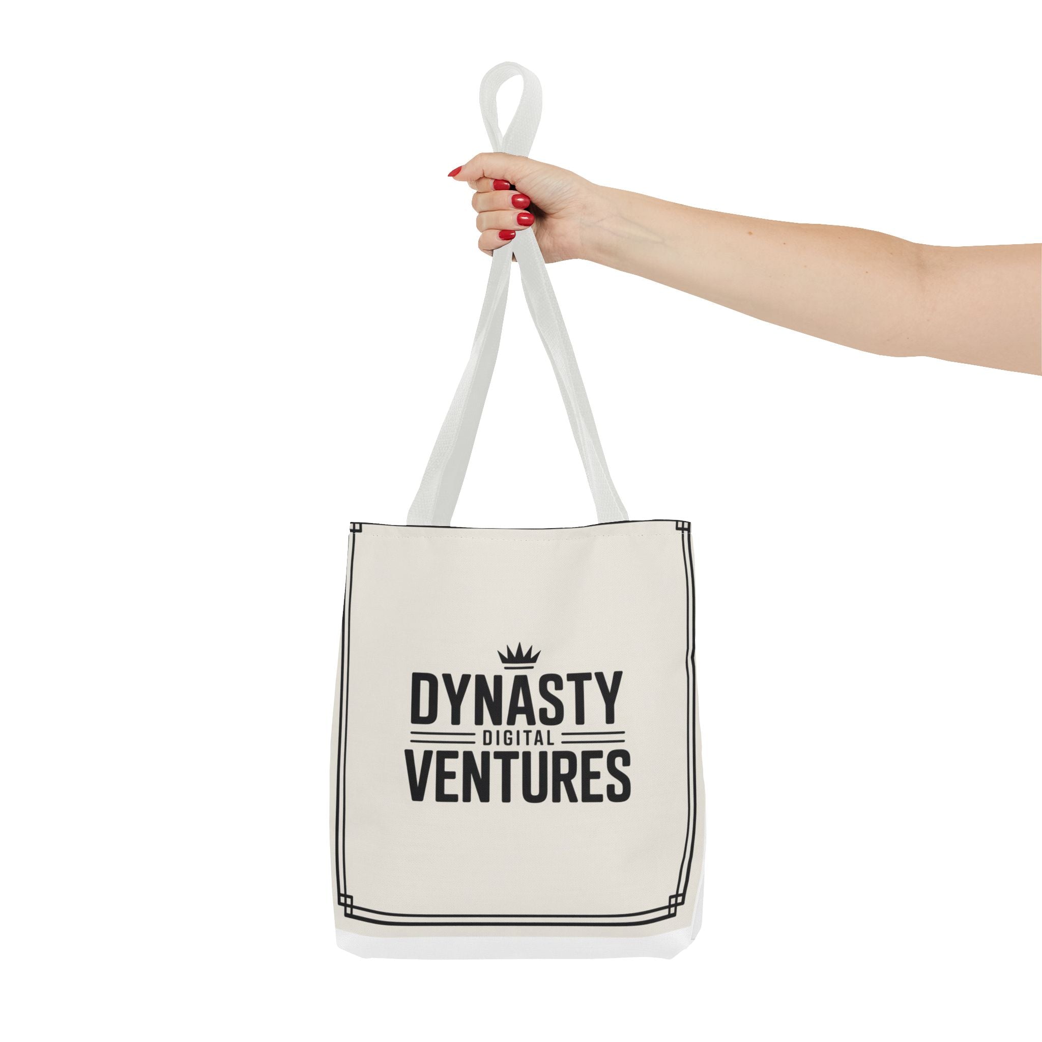 Canvas Tote Bag with 'Ventokes' Pocket Graphic — Minimalist Everyday Shopper